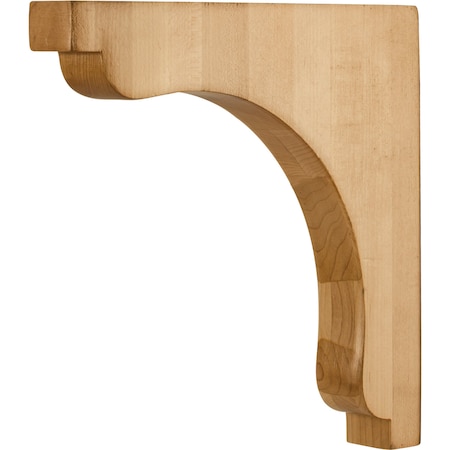Hardware Resources 1-1/2" Wx10"Dx10"H Rubberwood Square End Corbel COR28-2RW